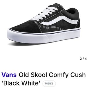 Vans Black and White Sneakers